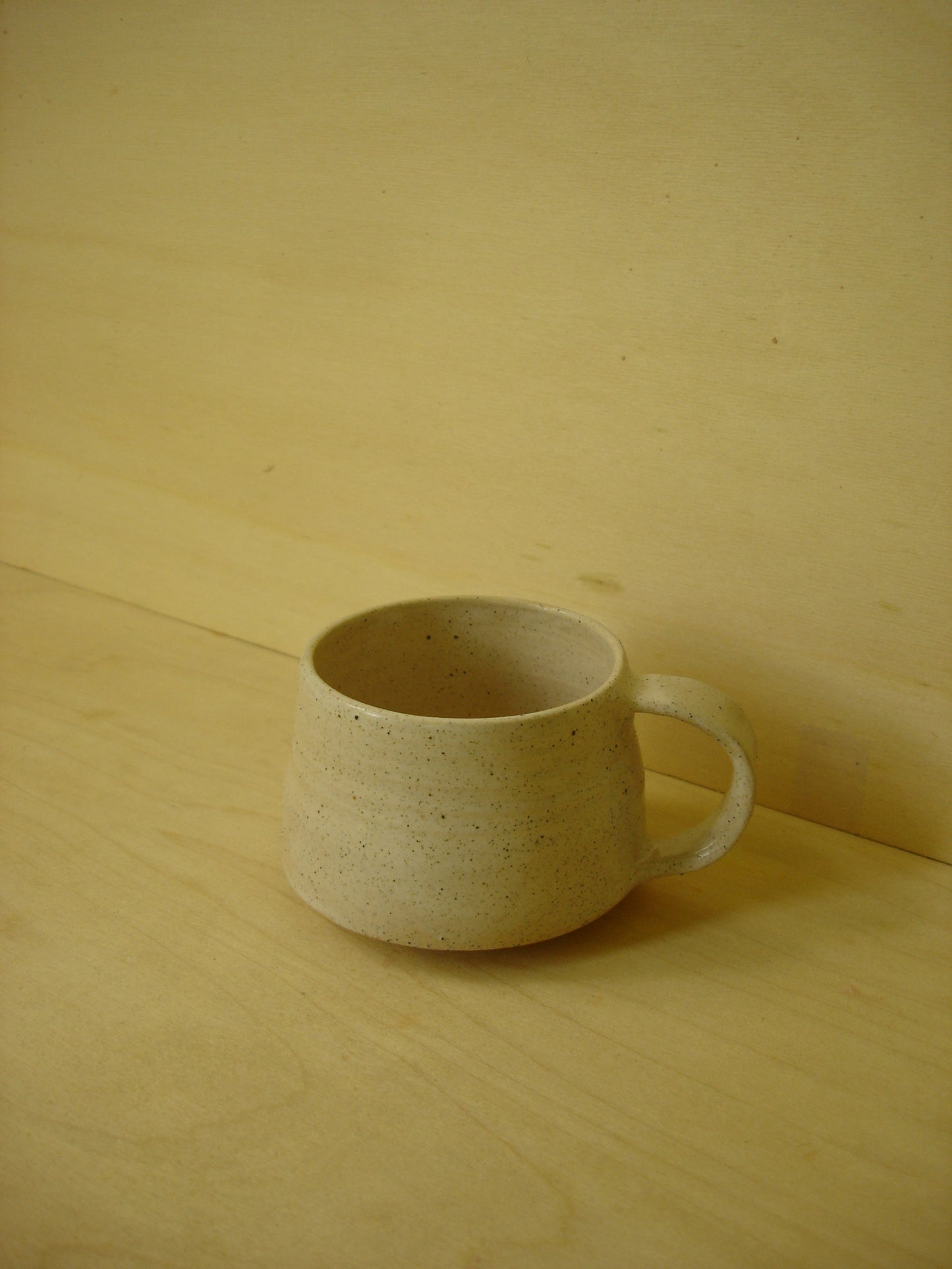 White Speckled Short Mug