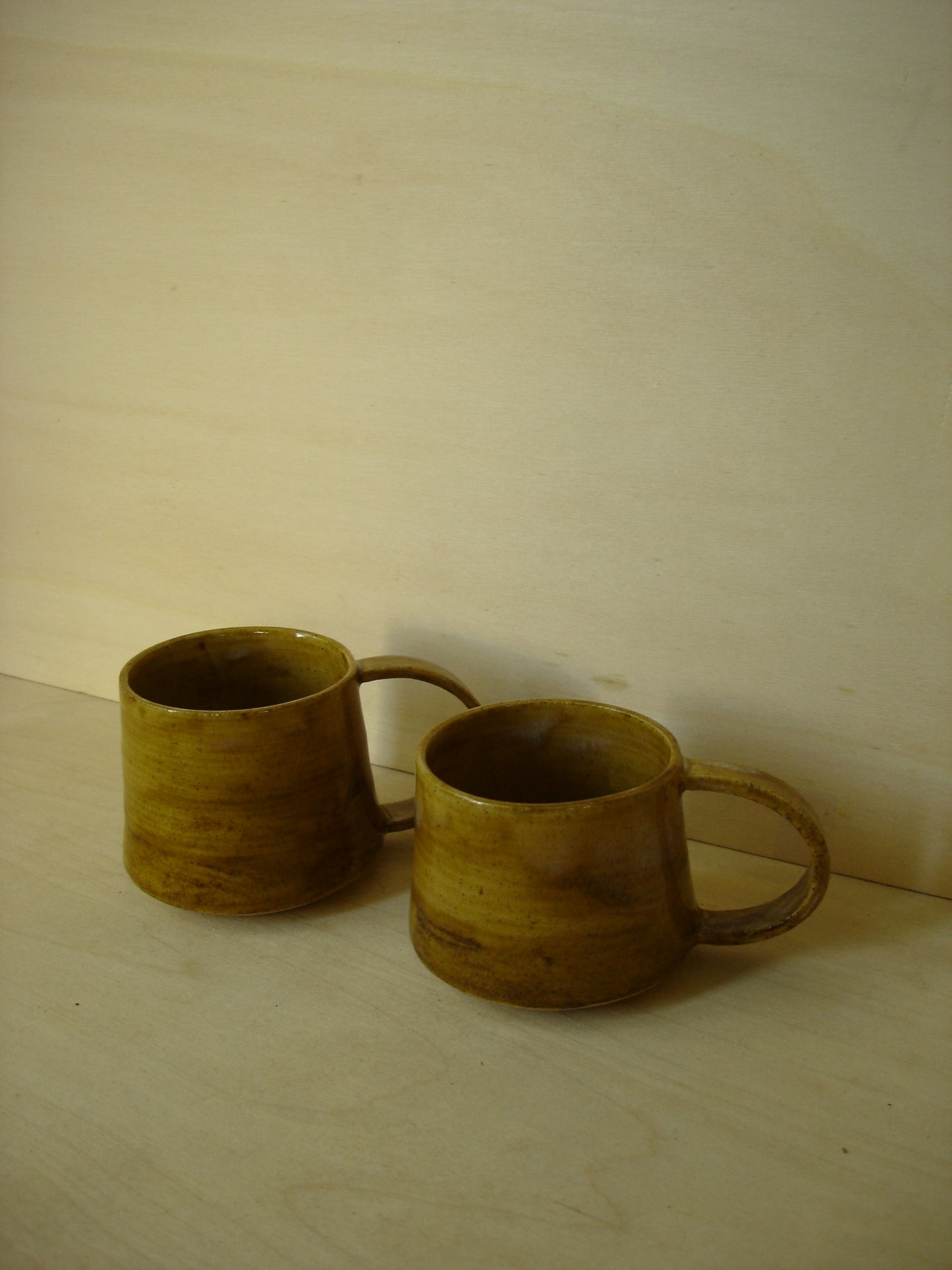 Birch Tenmoku Handled Mugs
