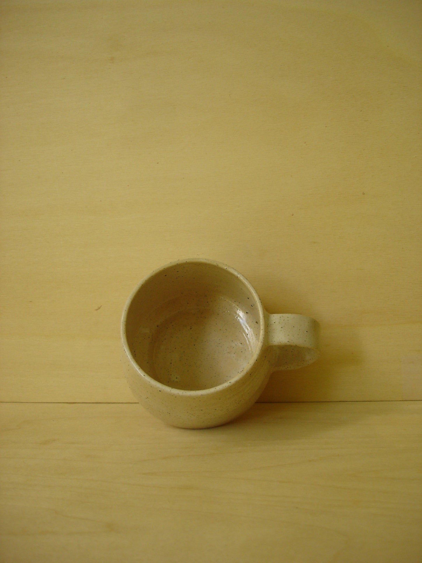 White Speckled Short Mug