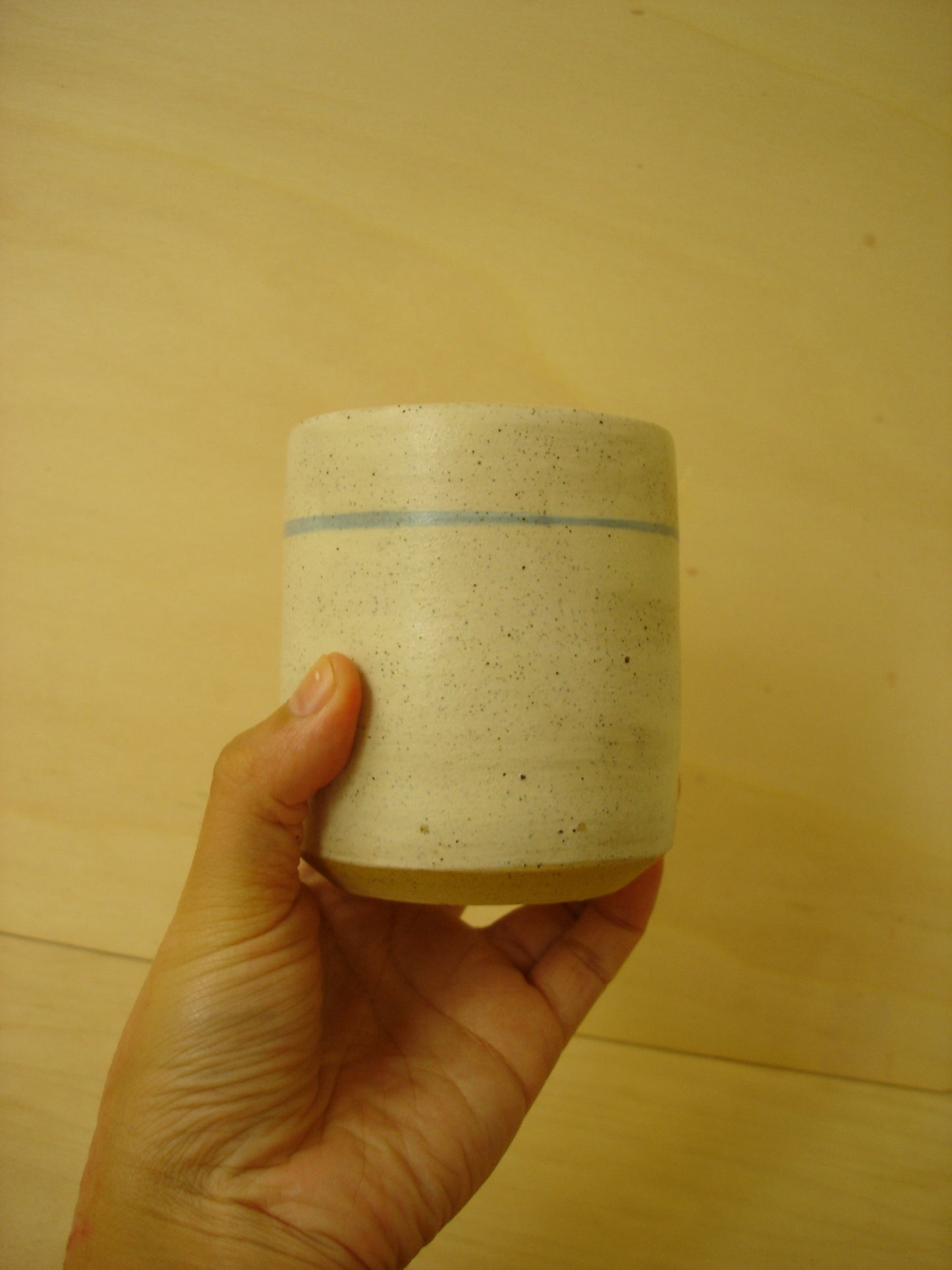 Blue Line White Tumbler