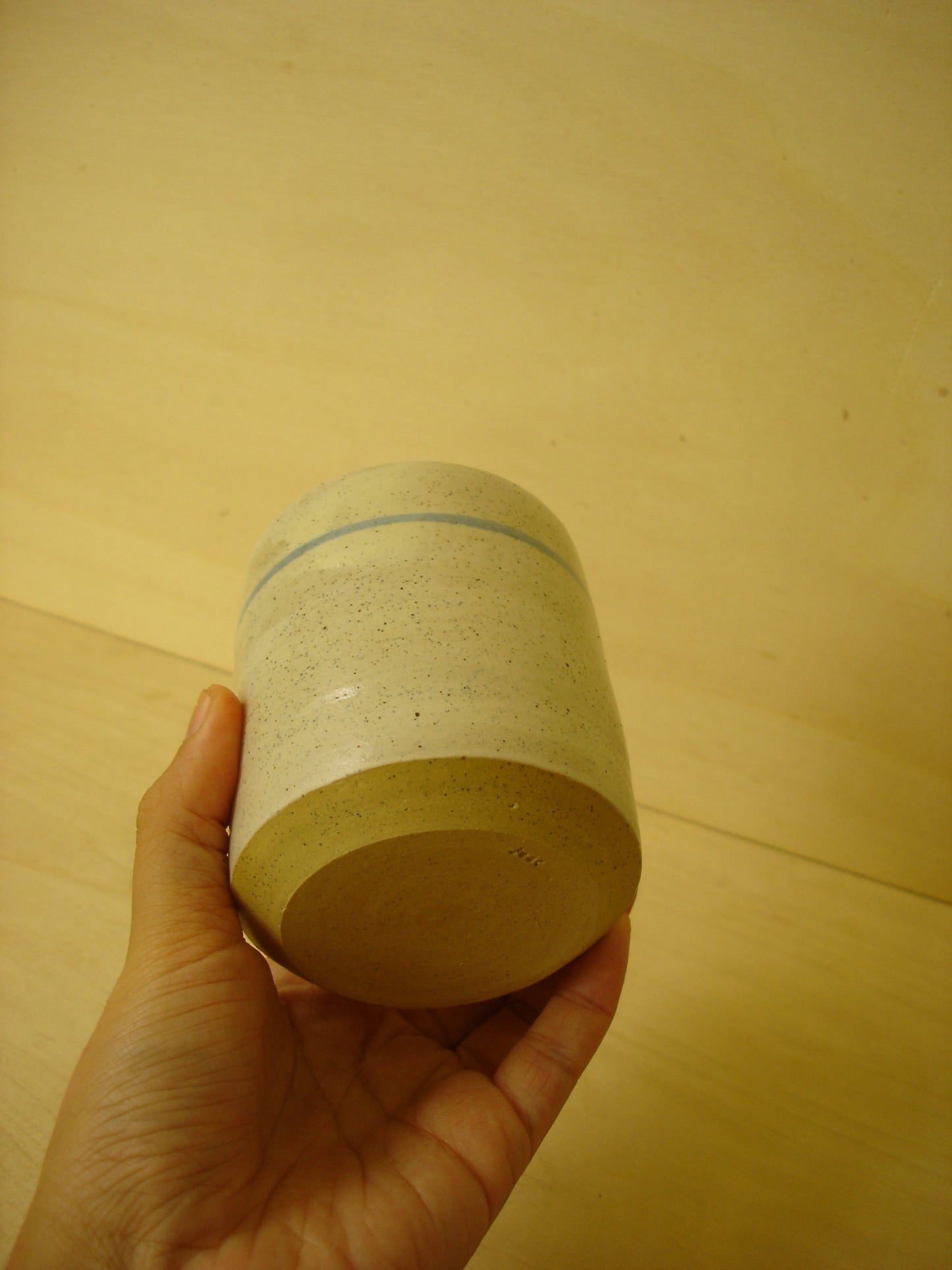 Blue Line White Tumbler