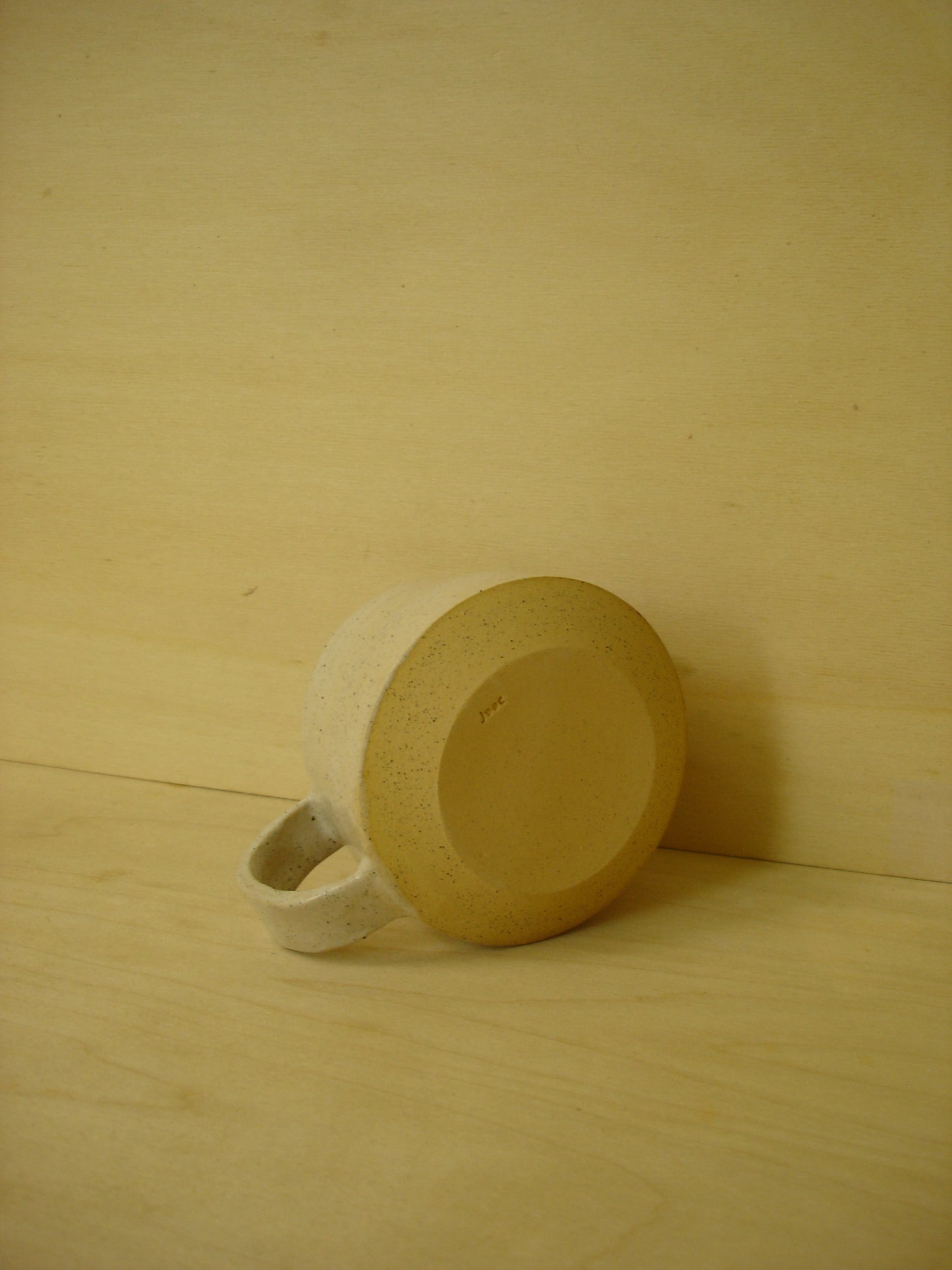 White Speckled Short Mug