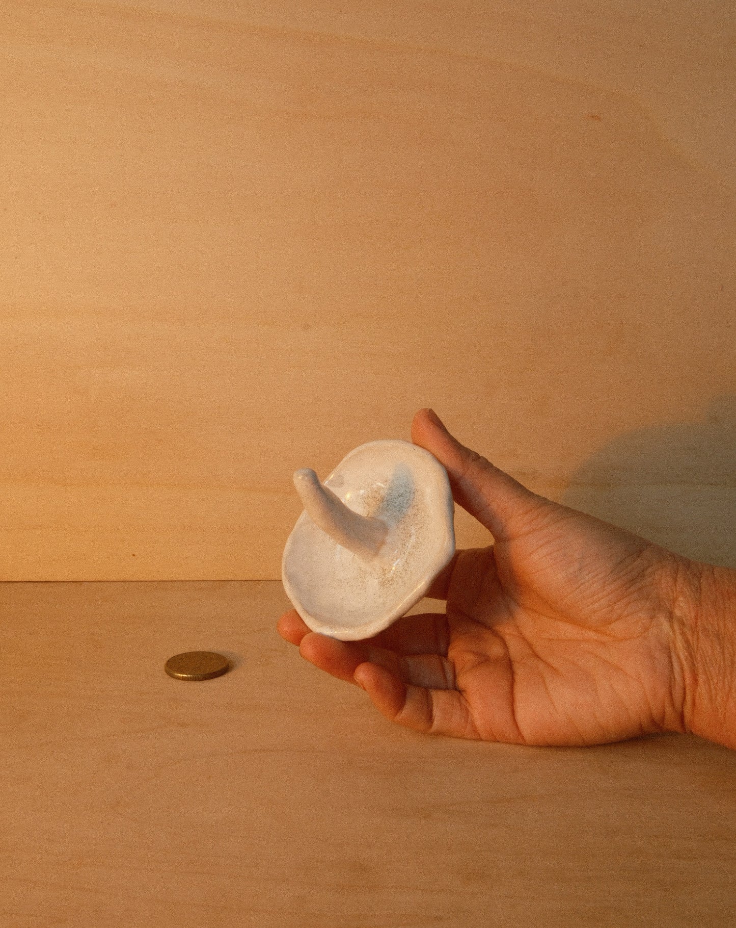 WHITE SHROOM RING DISH 001