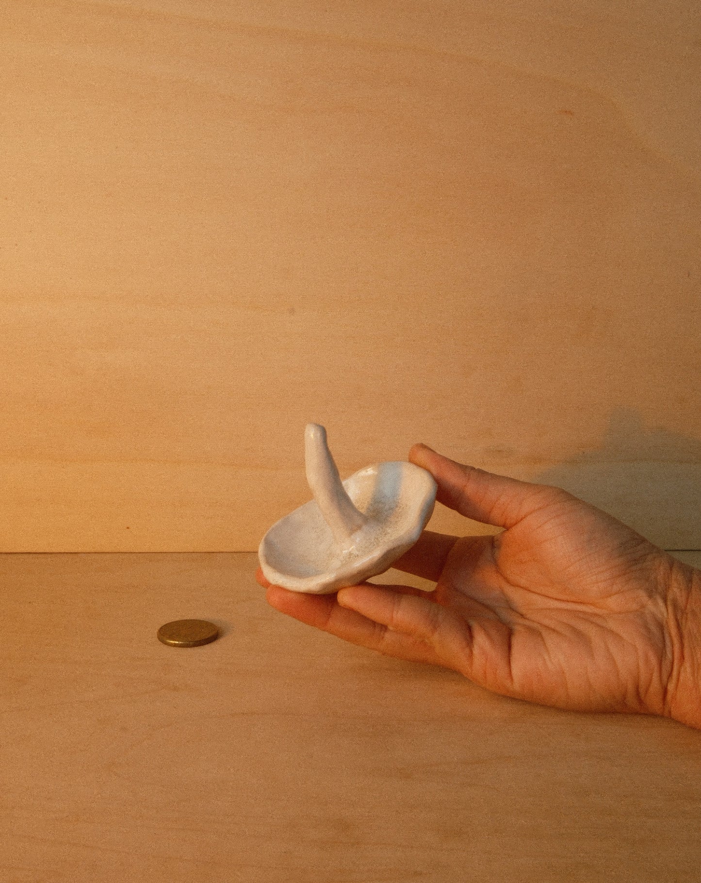 WHITE SHROOM RING DISH 001