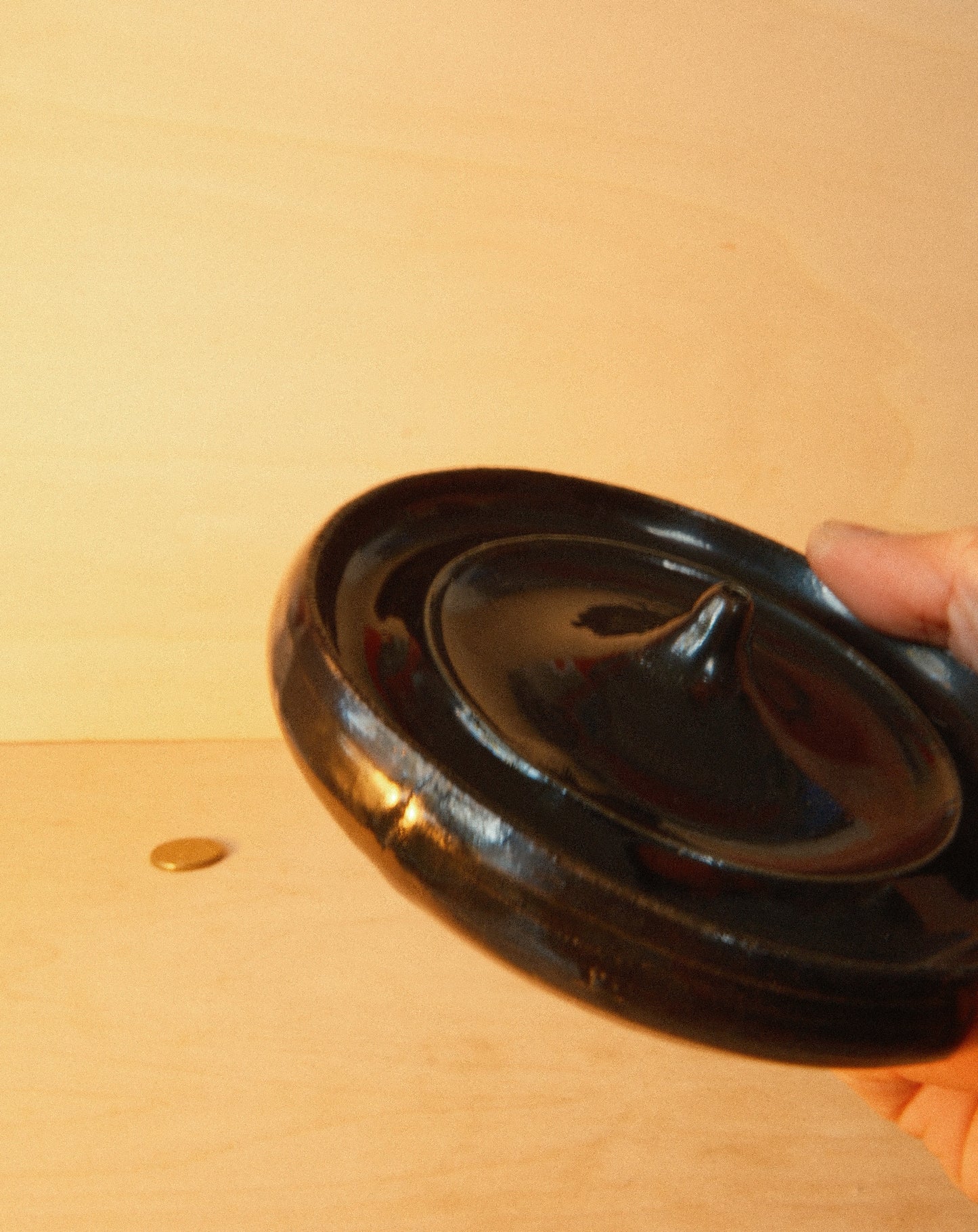 BLACK INCENSE DISH 001
