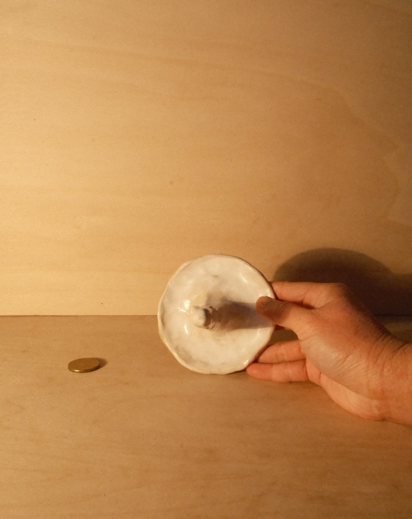 WHITE SHROOM RING DISH 002