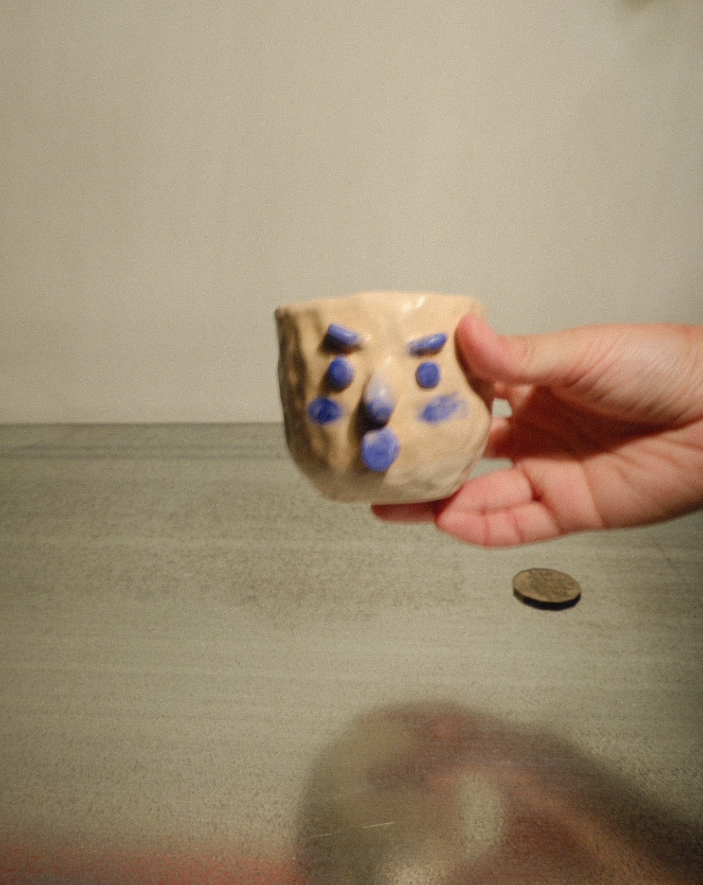 BLUE FACE TONGUE OUT MUG