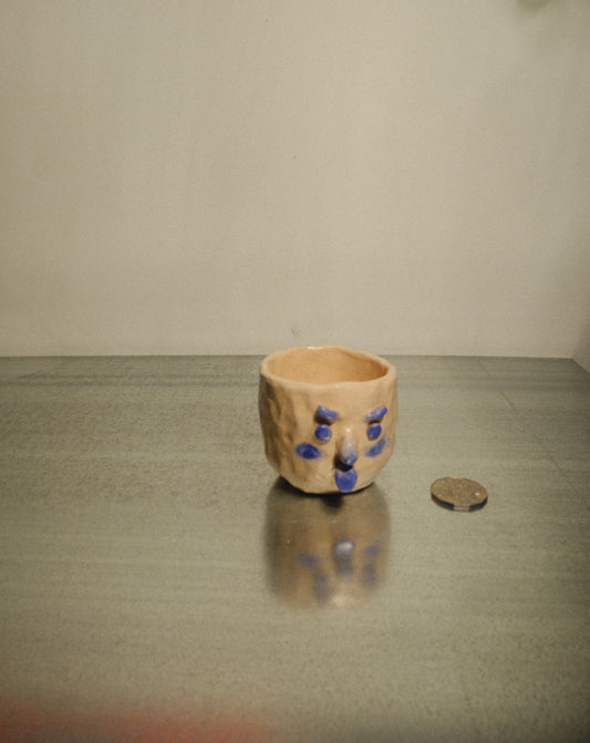 BLUE FACE TONGUE OUT MUG