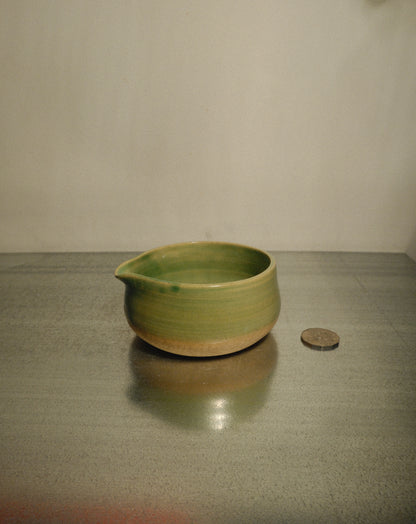 GREEN SPOUTED MATCHA BOWL