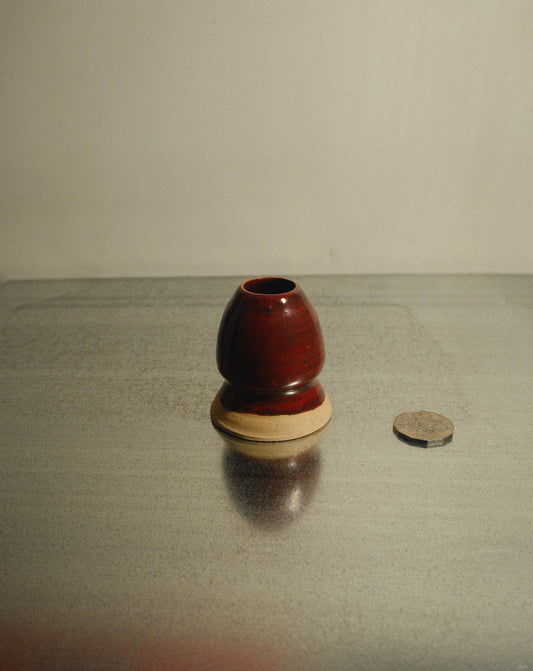 WINE RED MATCHA WHISK HOLDER 001