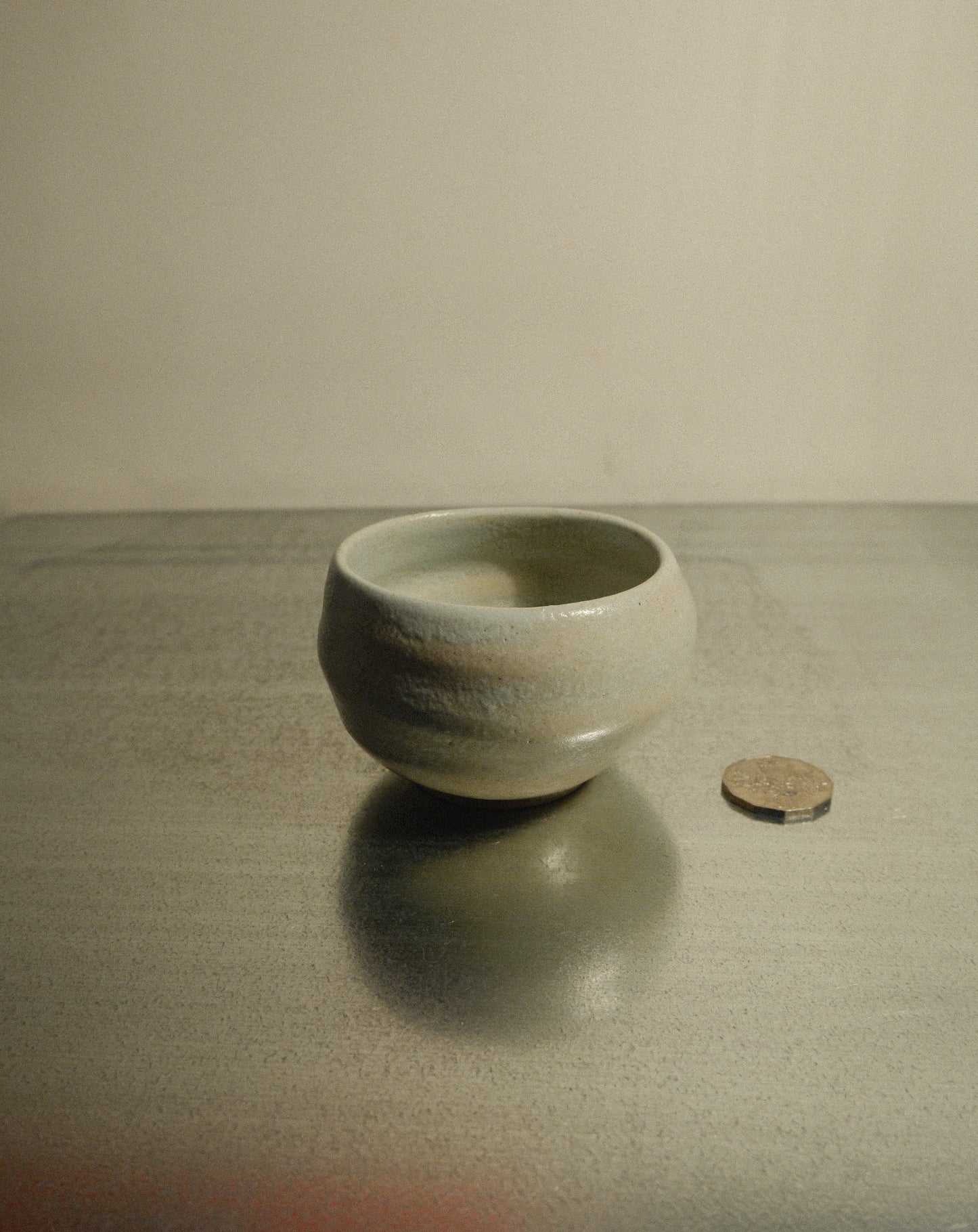 LIGHT BLUE WOBBLY BOWL