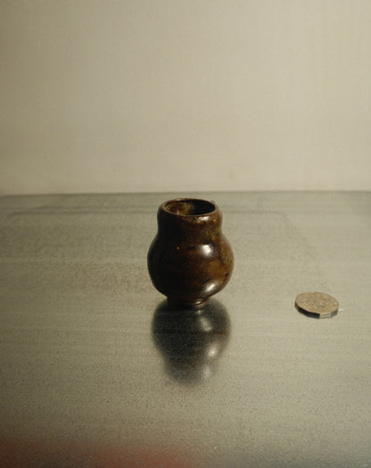 BROWN BLOB VASE
