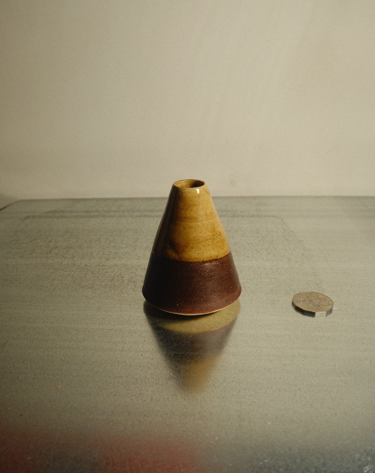 BIRCH TENMOKU VOLCANO VASE