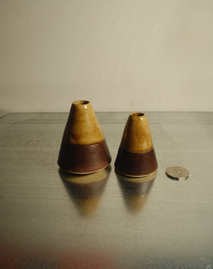 BIRCH TENMOKU VOLCANO VASE