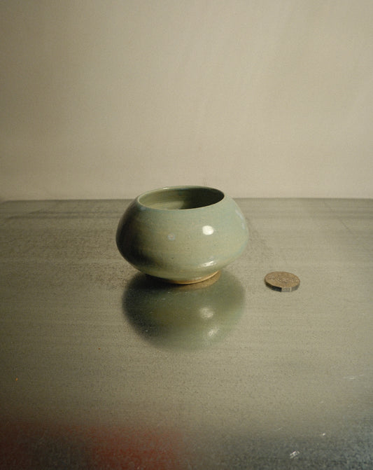 CELADON BLOOM ROUNDED BOWL
