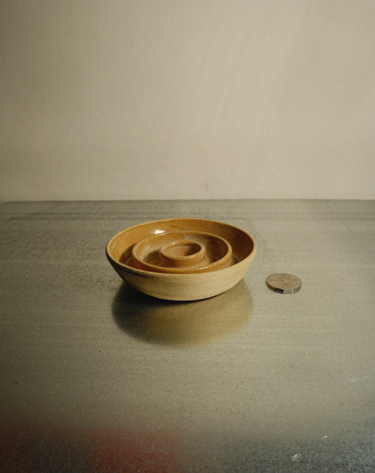 HONEY SLOW FEEDER DOG BOWL