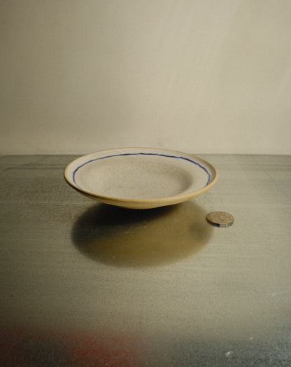 WHITE BLUE LINE PLATE