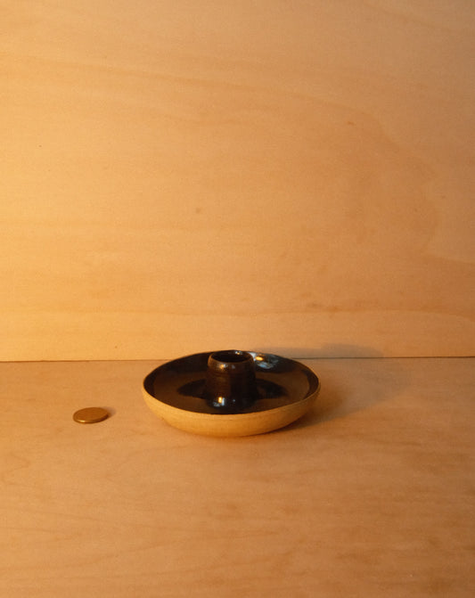 BLACK INCENSE DISH 002