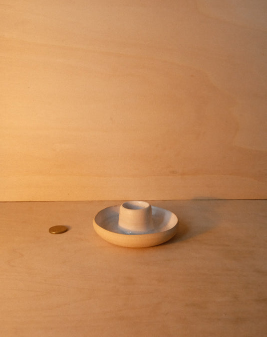 WHITE INCENSE DISH 001