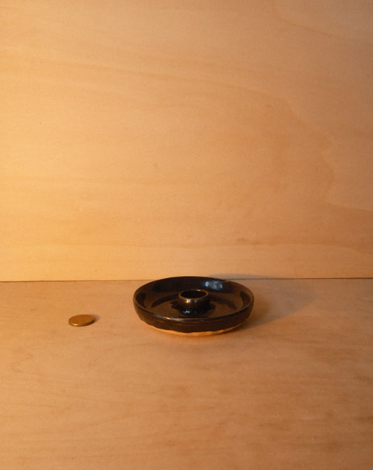 BLACK INCENSE DISH 003