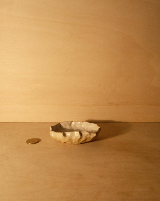 WHITE SHROOM DISH 002
