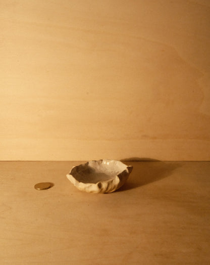 WHITE SHROOM DISH 002